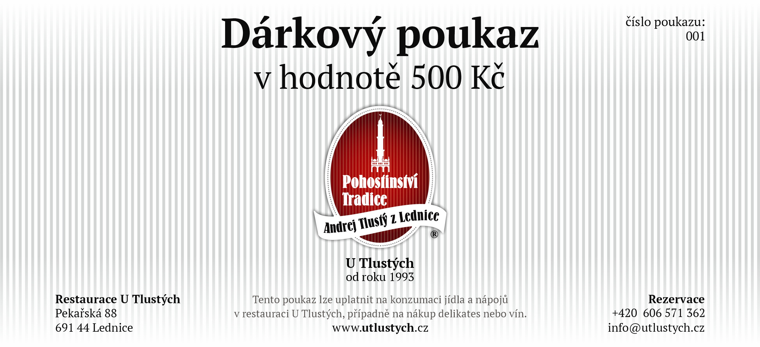 Dárkový poukaz 500Kč