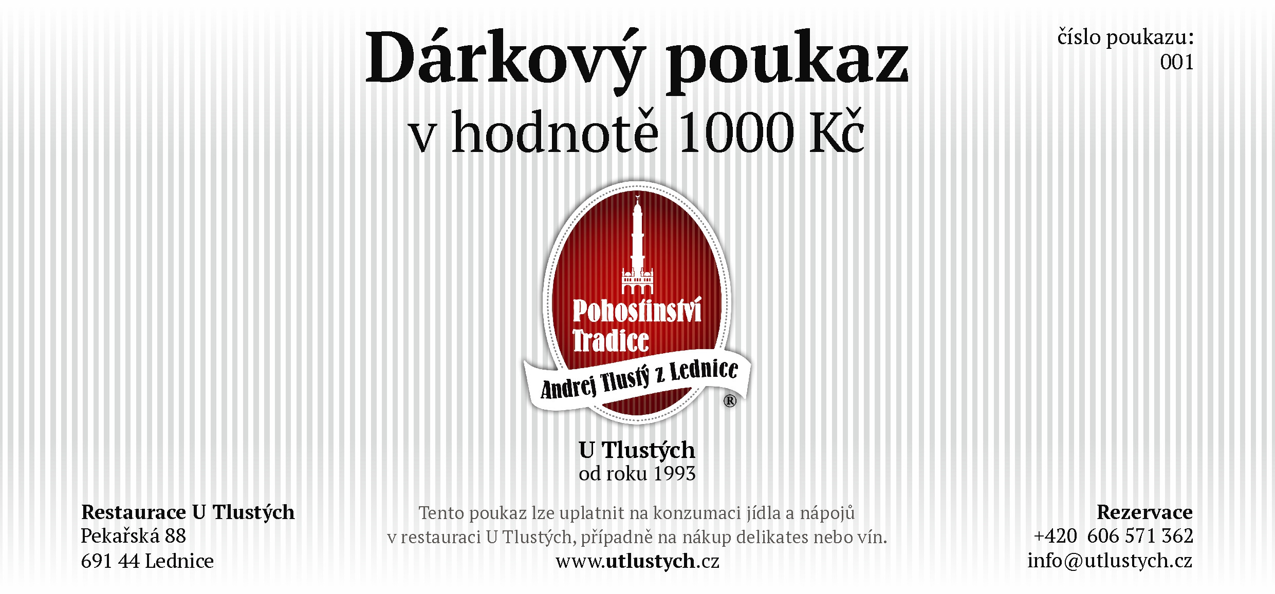 Dárkový poukaz 1000Kč