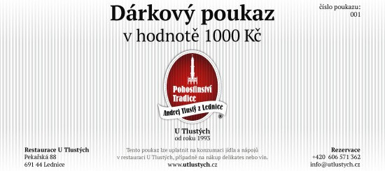 Dárkový poukaz 1000Kč